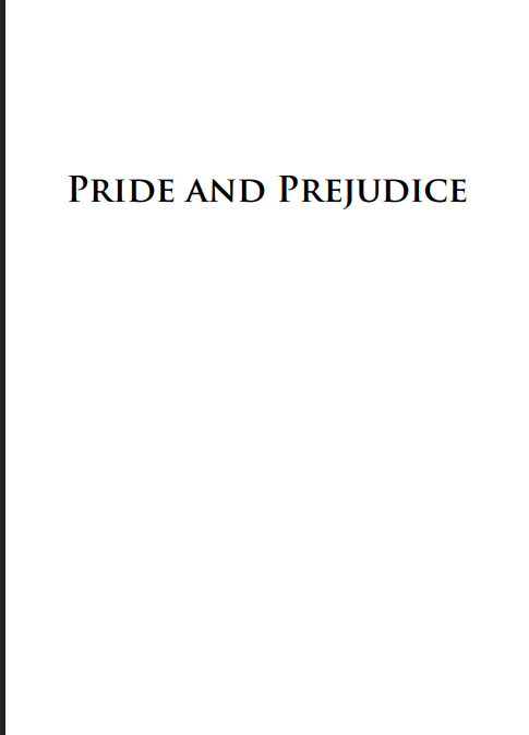 Pride and Prejudice